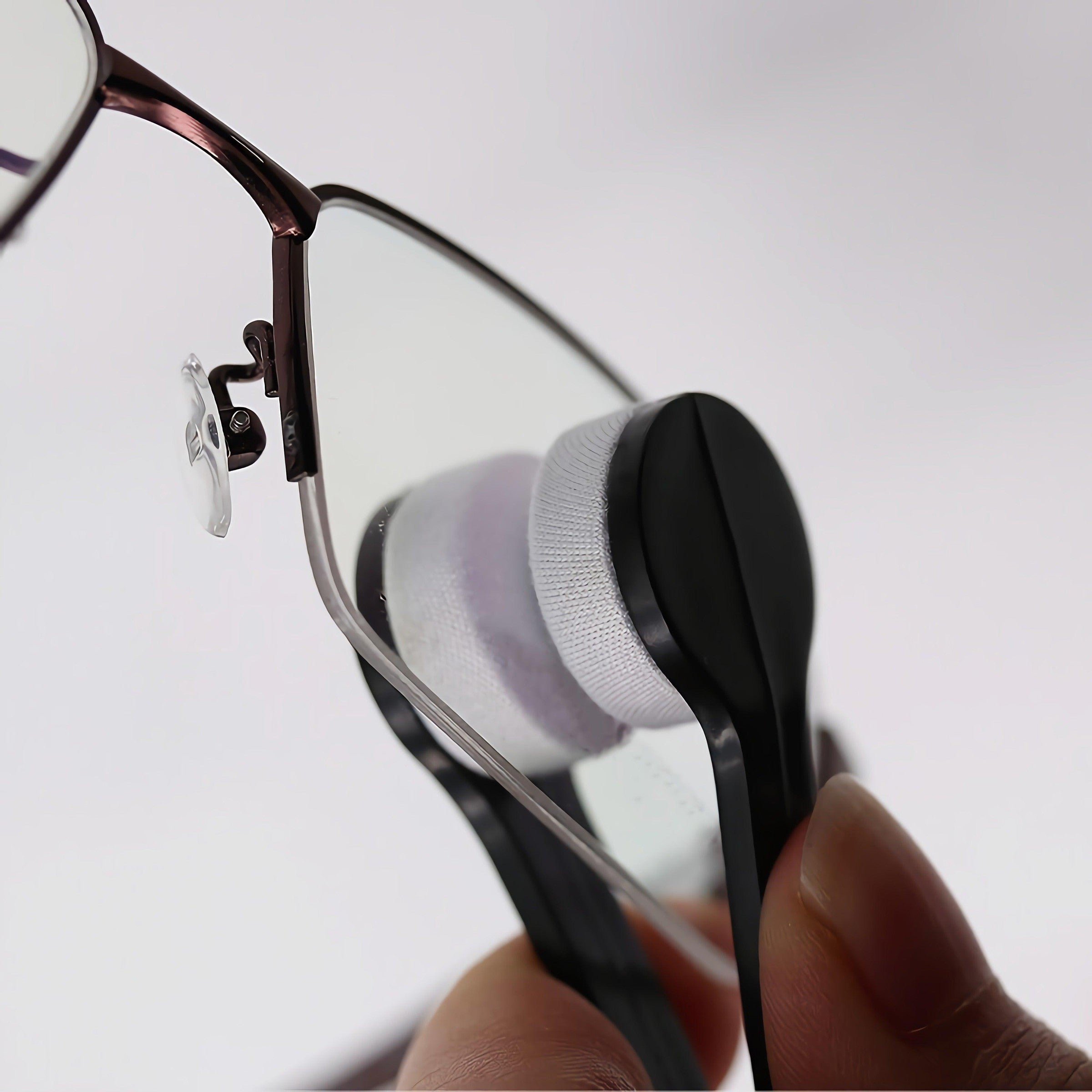 flanela limpa lentes detalhe