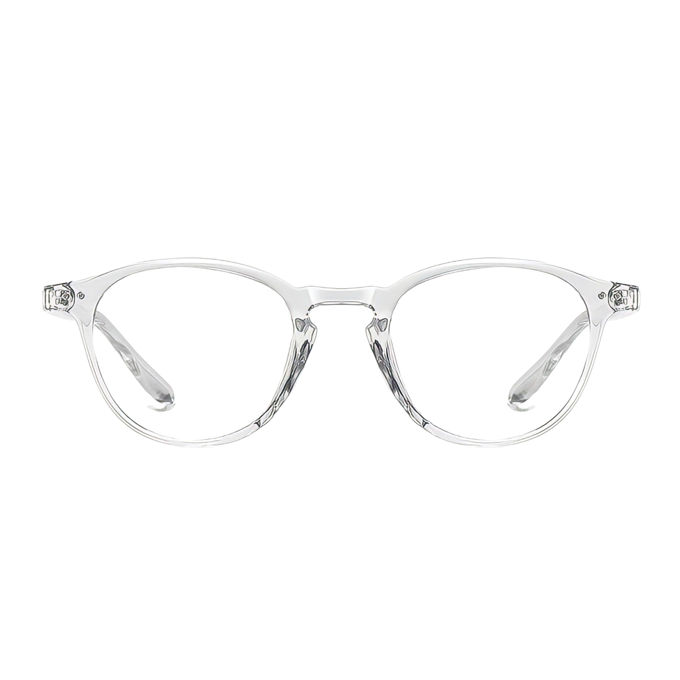 oculos anti luz azul redondo transparente frente