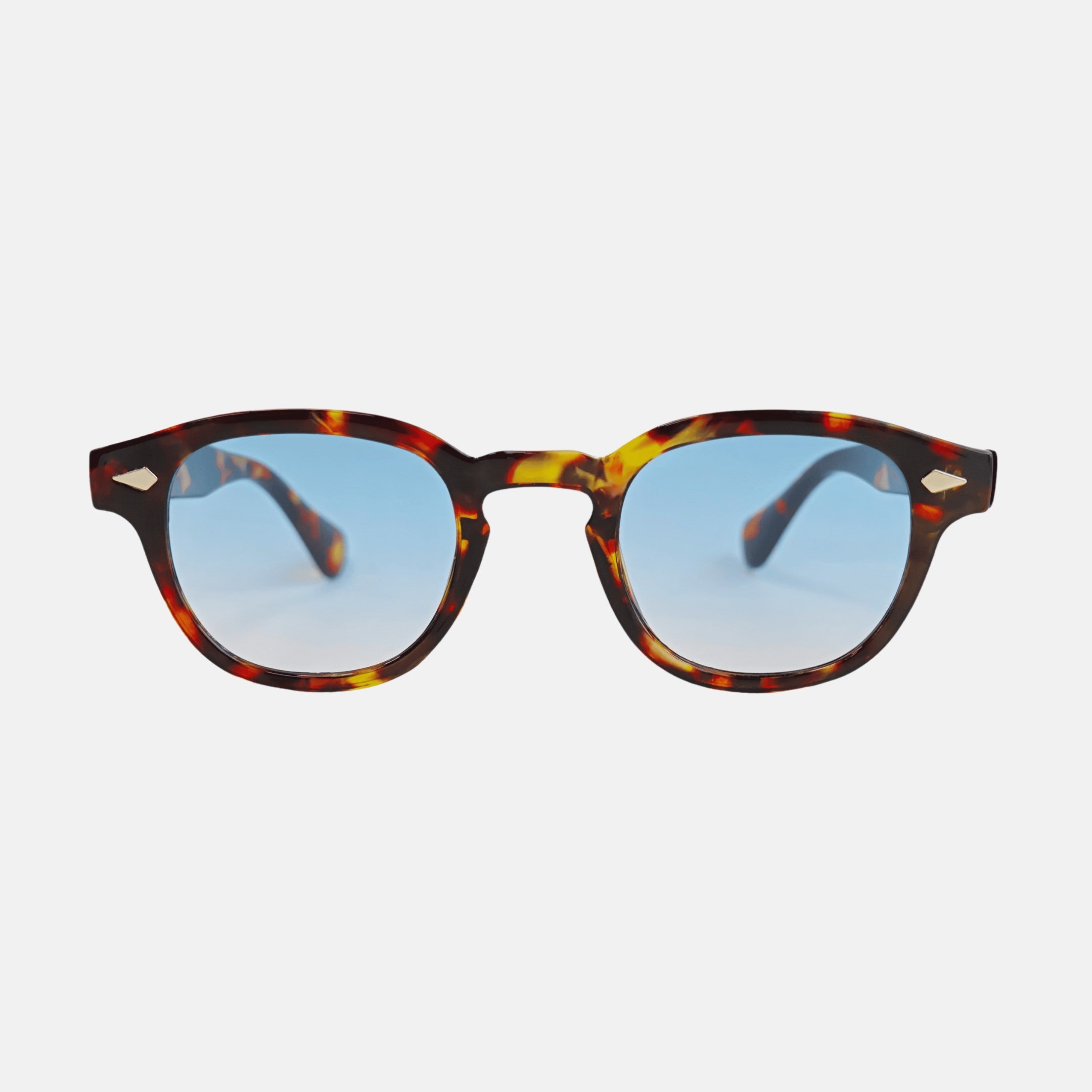 oculos axel sol leopardo azul frente