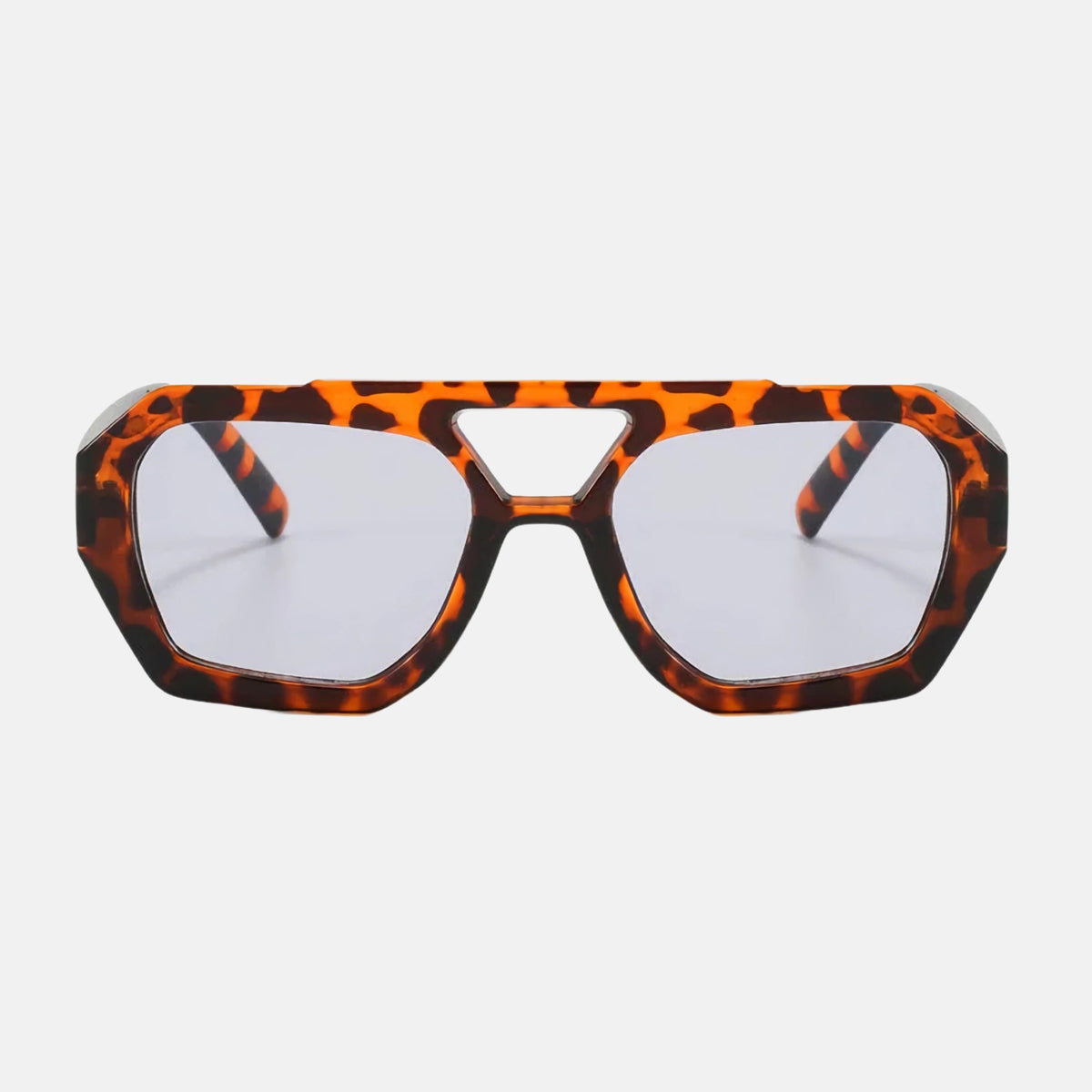 oculos cali sol leopardo cinza frente
