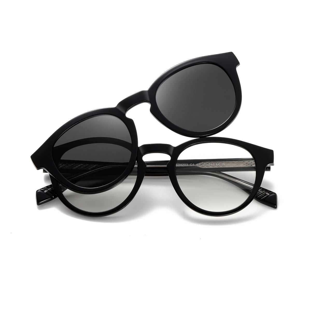 oculos jax clip on preto frente