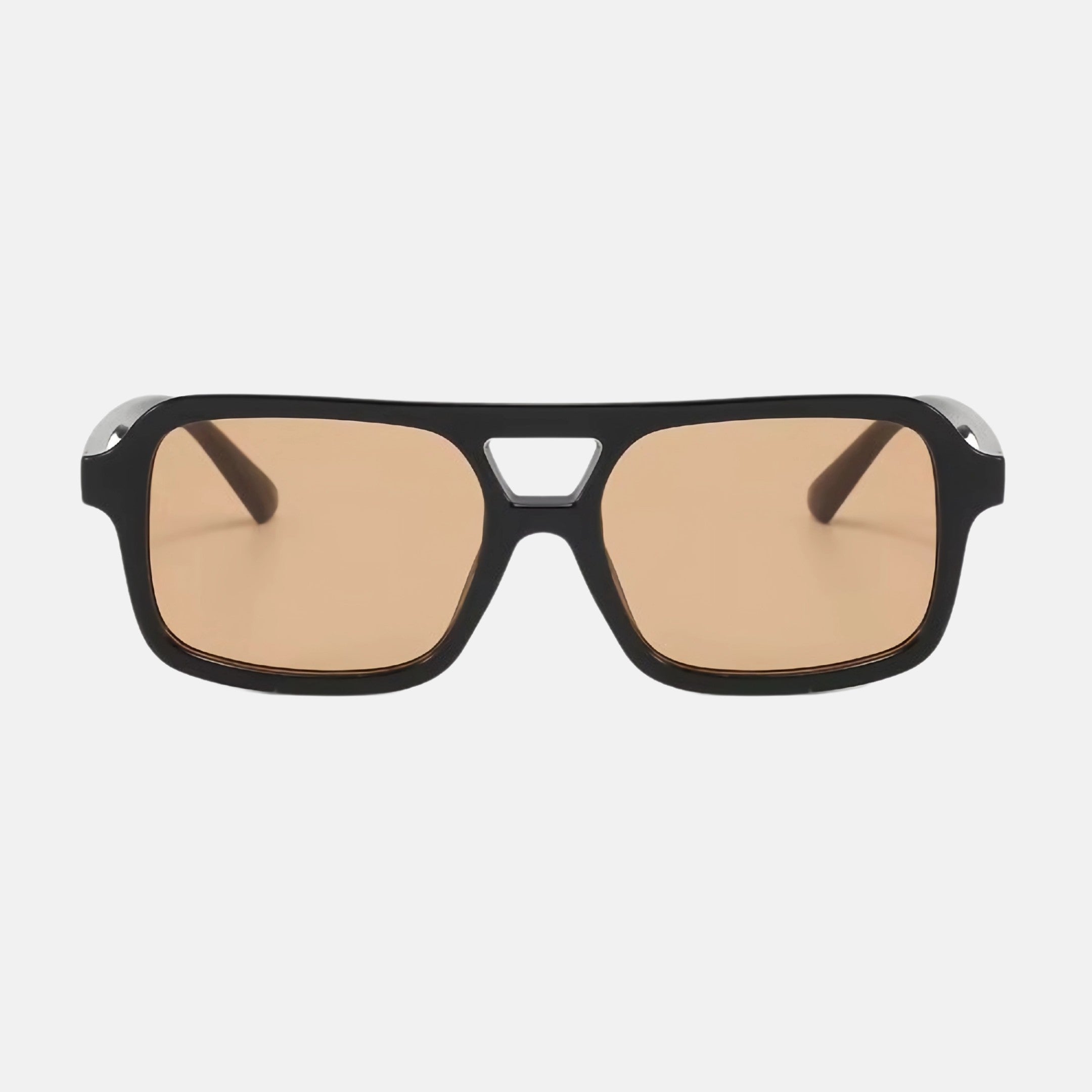 oculos koa sol preto marrom frente