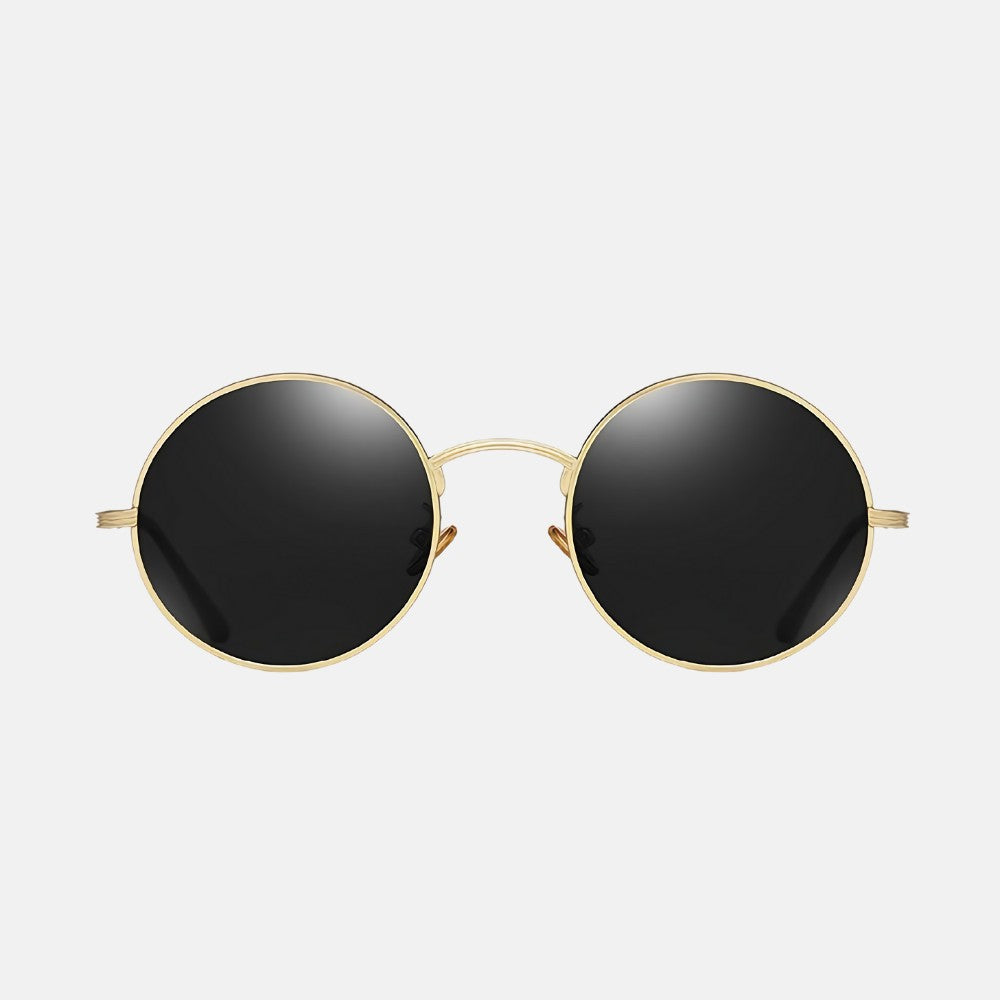 oculos mello sol dourado frente