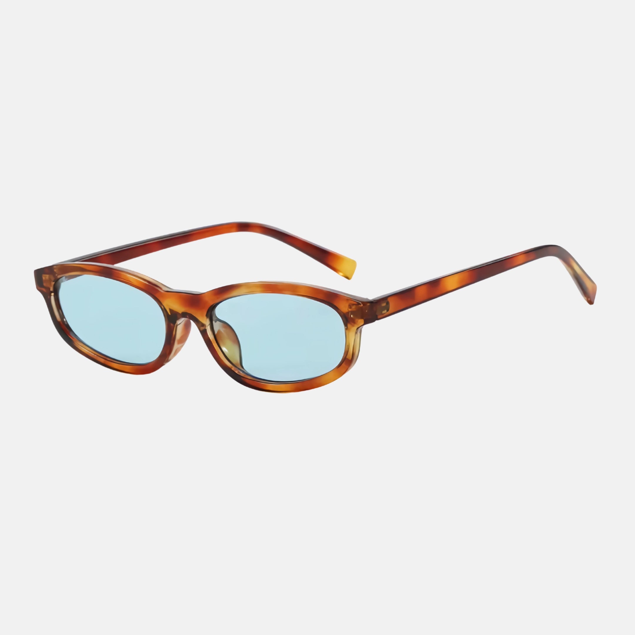 oculos mira sol leopardo azul perfil