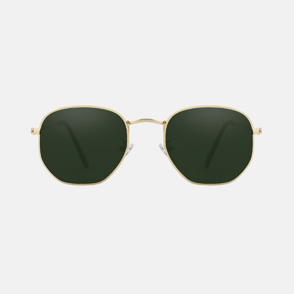oculos olsson sol dourado com verde frente