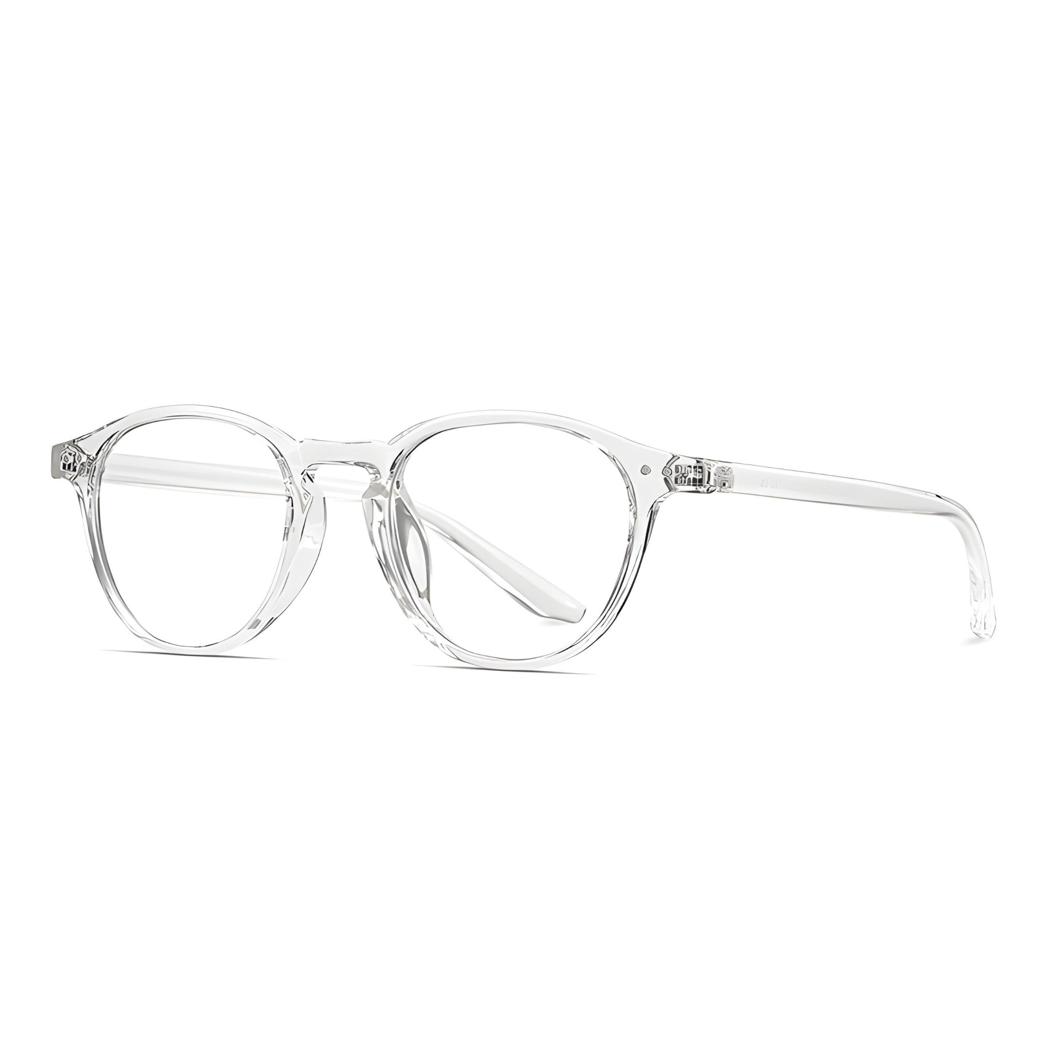 oculos anti luz azul redondo transparente perfil