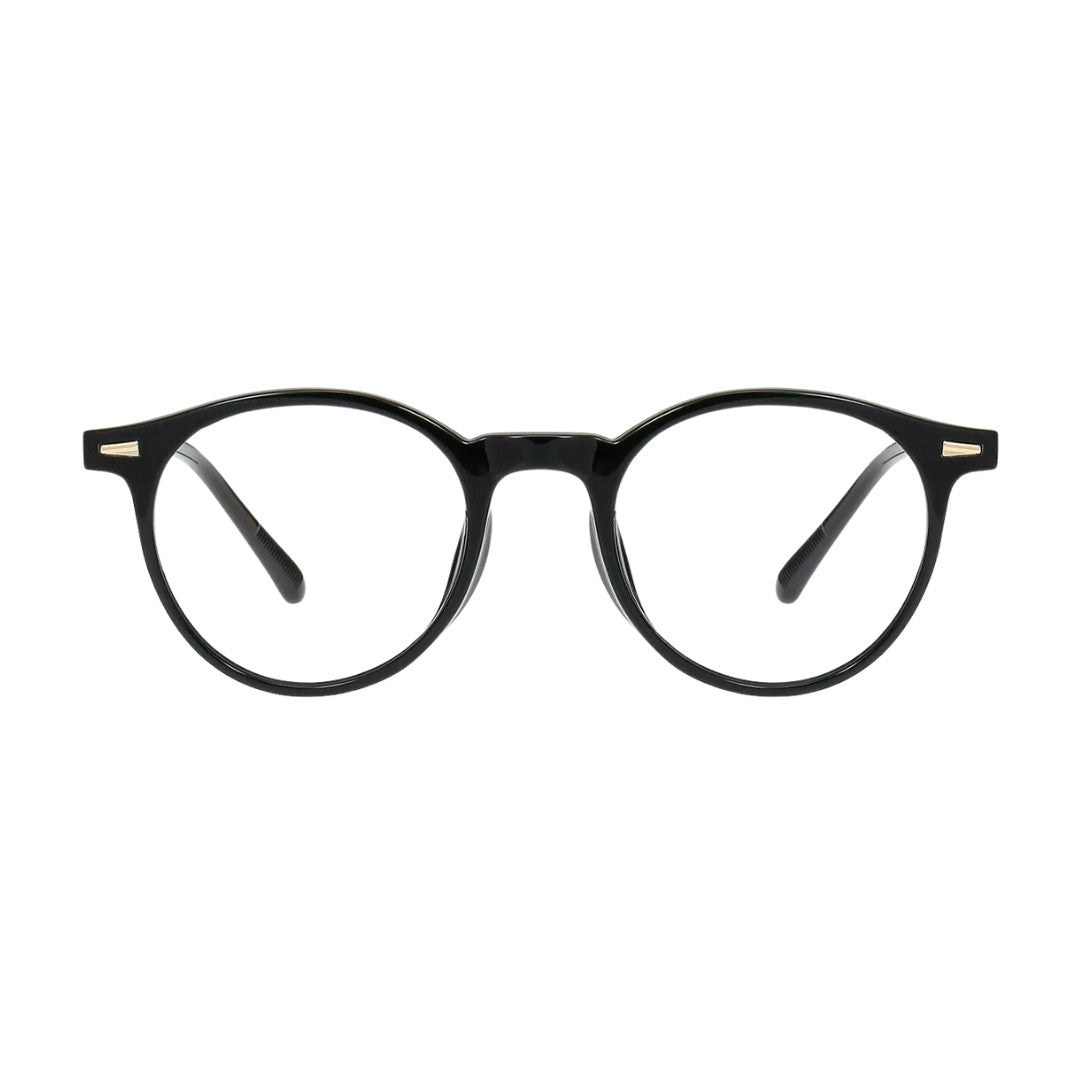oculos aros anti luz azul preto frente