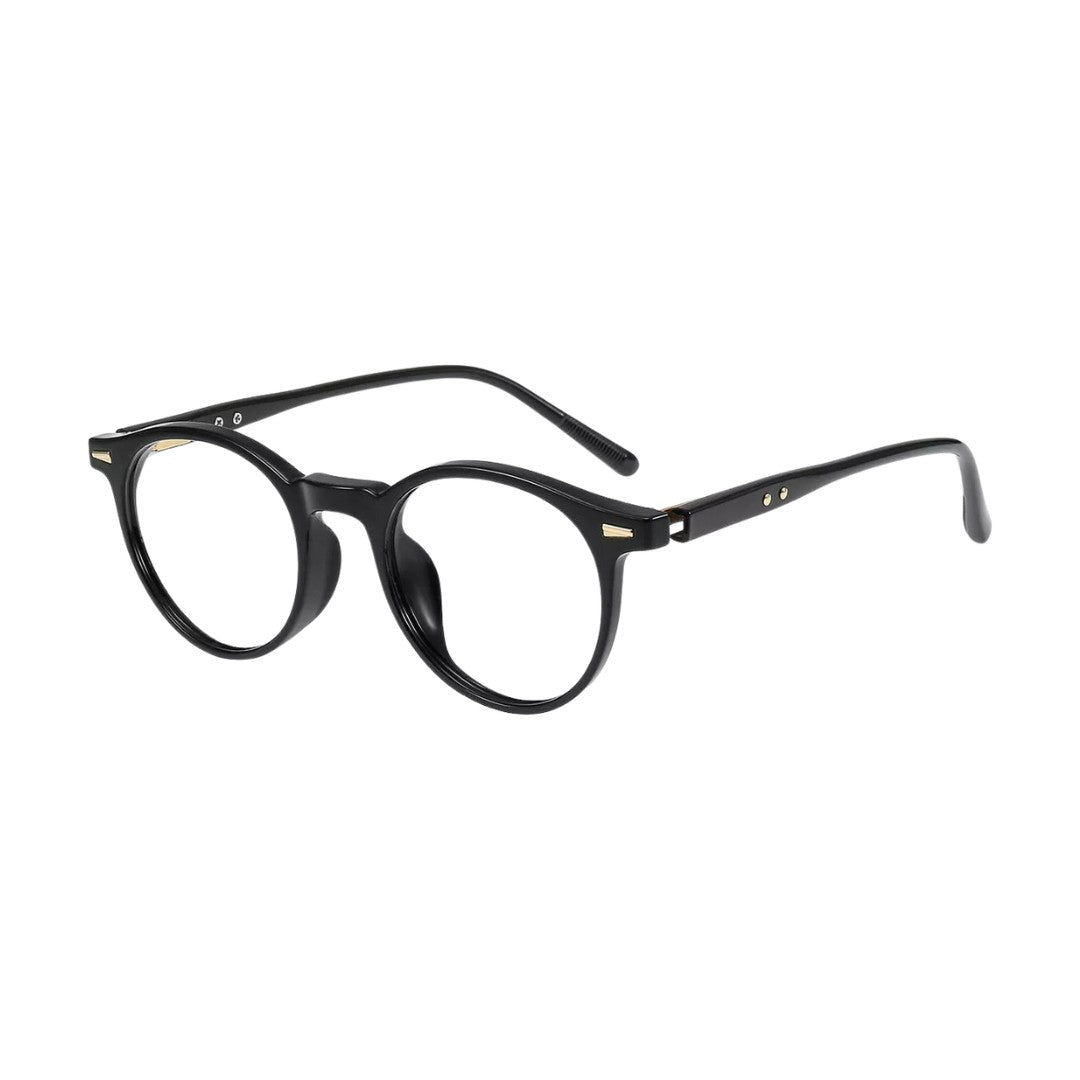 oculos aros anti luz azul preto perfil