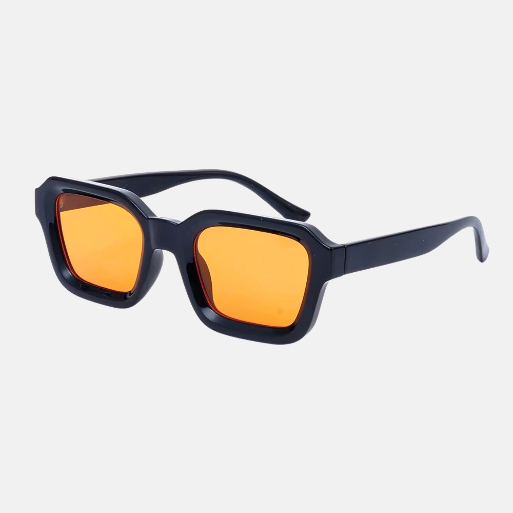 oculos cruz sol amarelo perfil