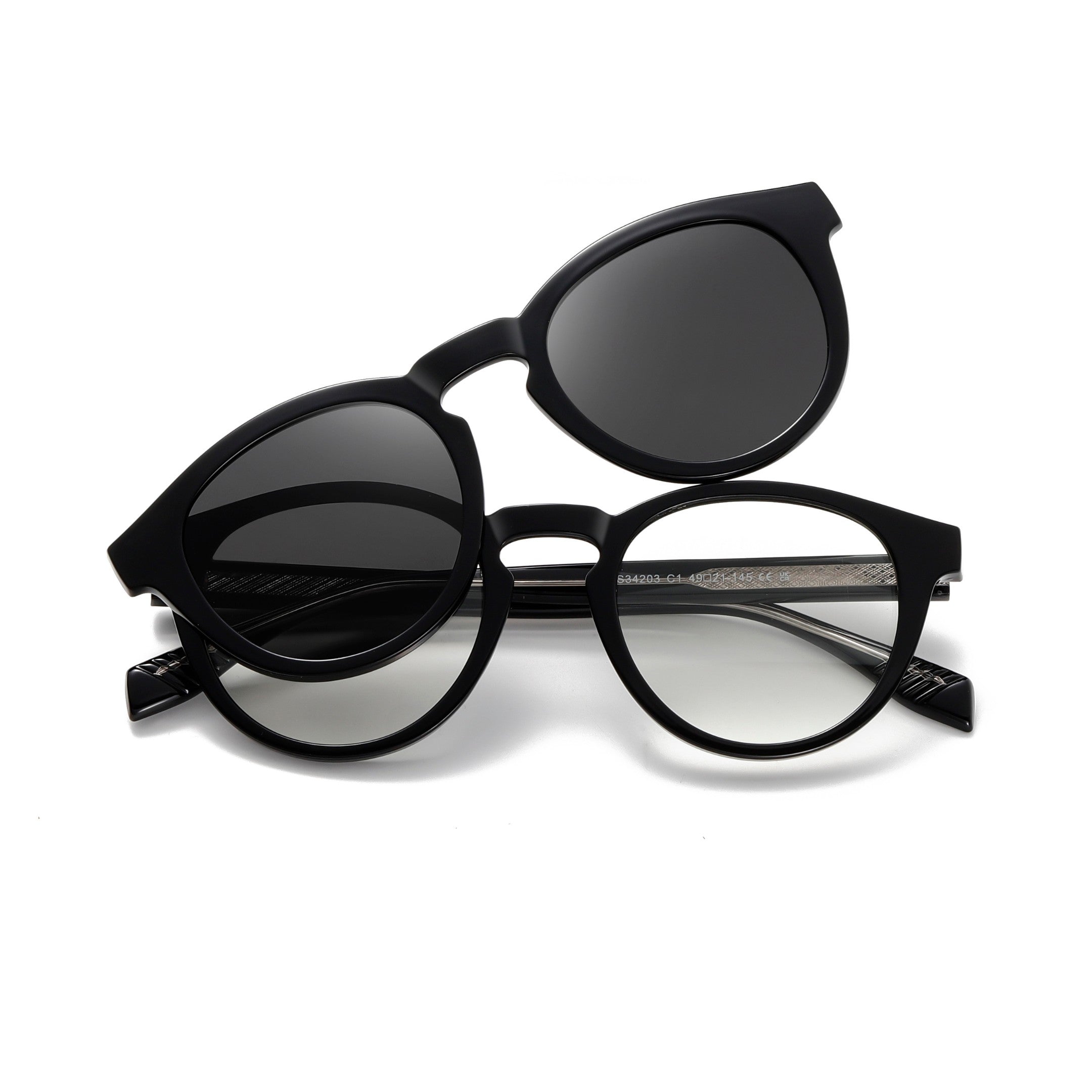 oculos jax clip on preto frente