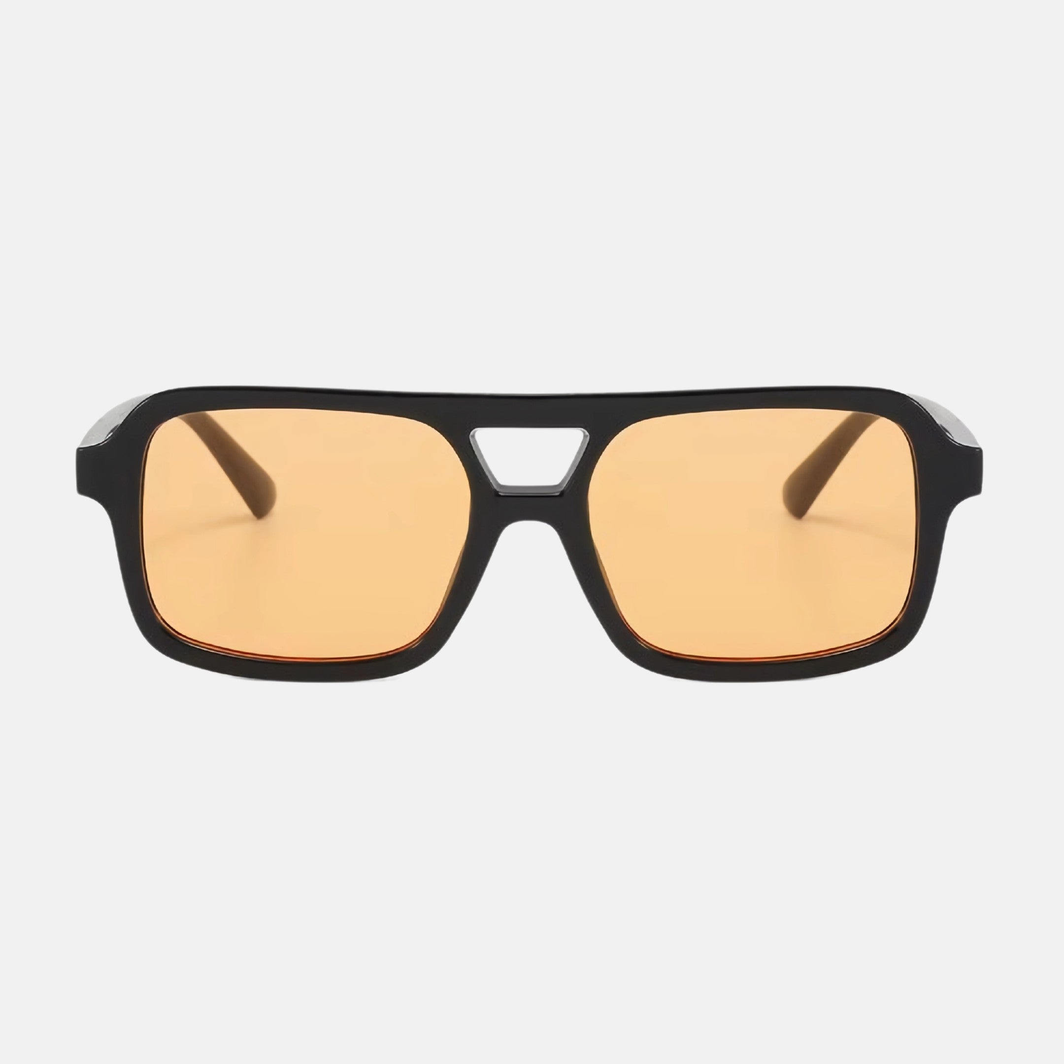 oculos koa sol preto laranja perfil