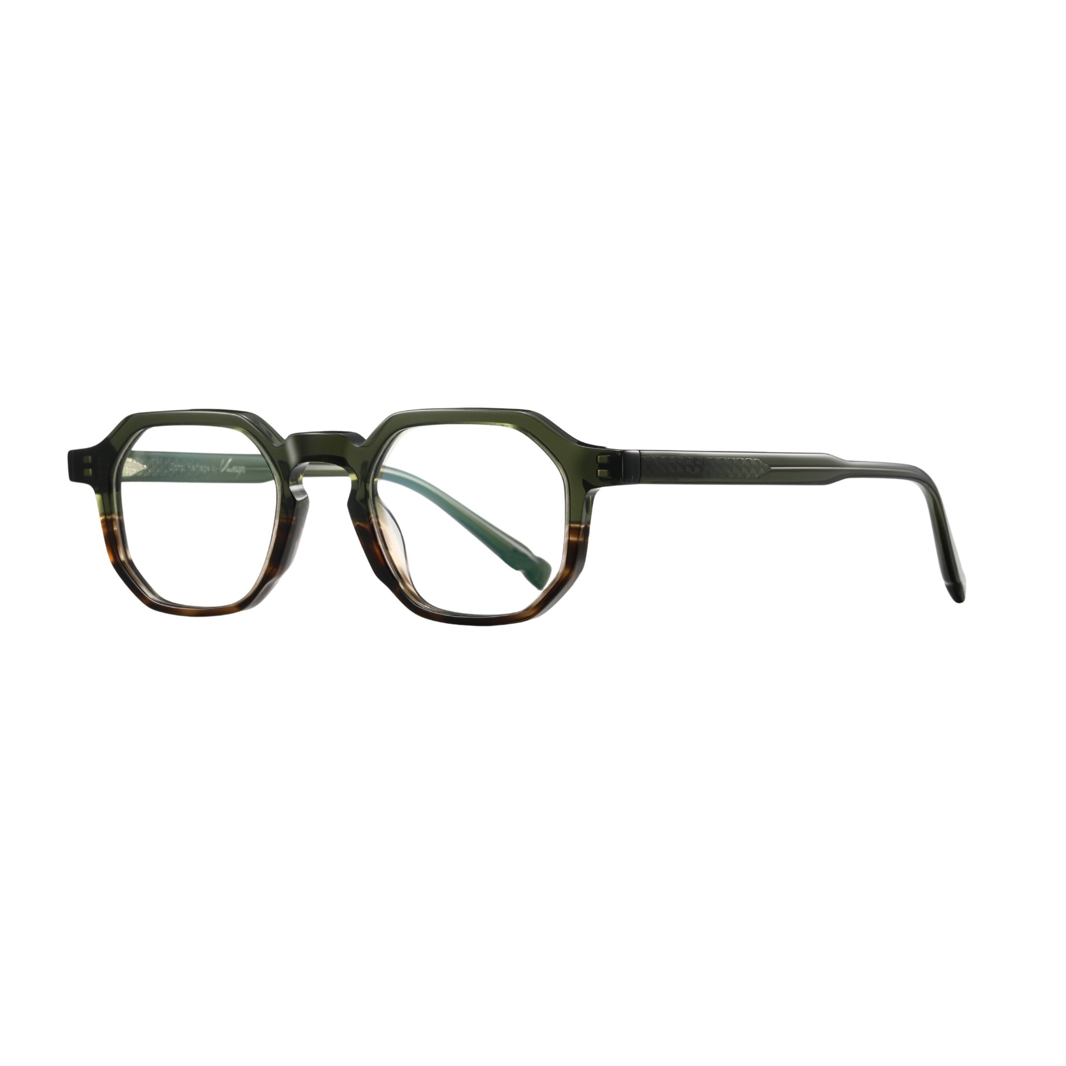 oculos kos anti luz azul verde escuro perfil