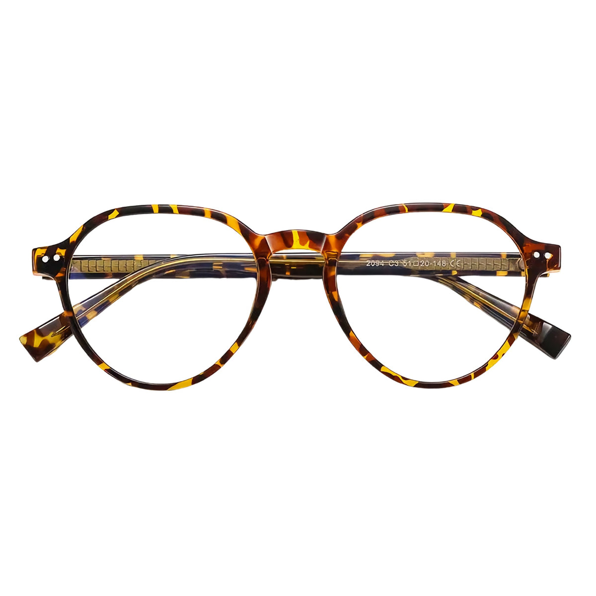 oculos lucca anti luz azul leopardo frente