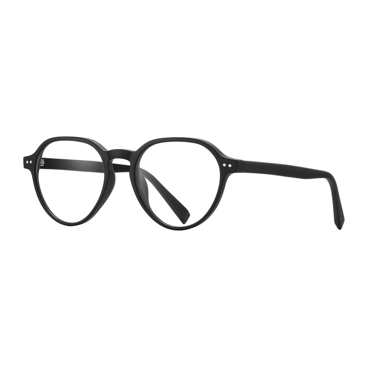 oculos lucca anti luz azul preto fosco perfil