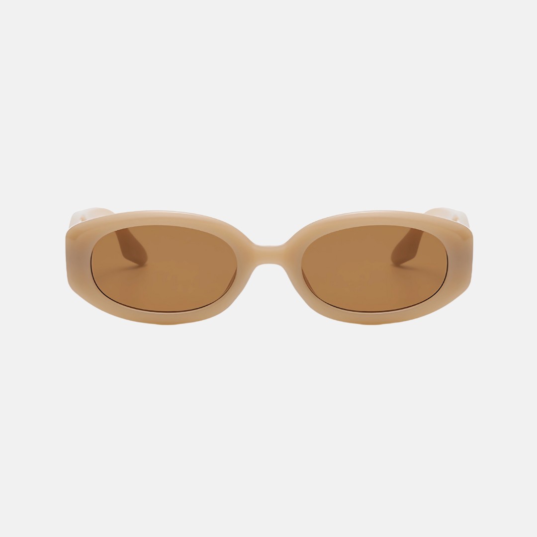 oculos ludo sol bege frente