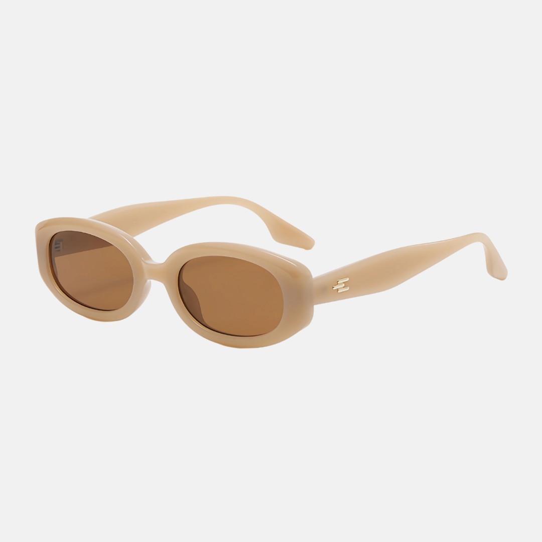 oculos ludo sol bege perfil