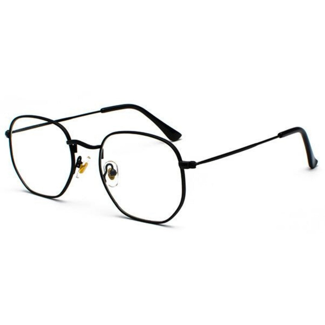 oculos monaco anti luz azul preto perfil