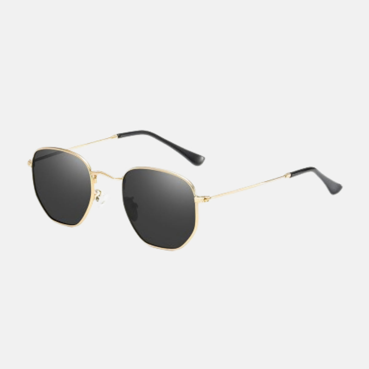 oculos olsson sol dourado com preto frente