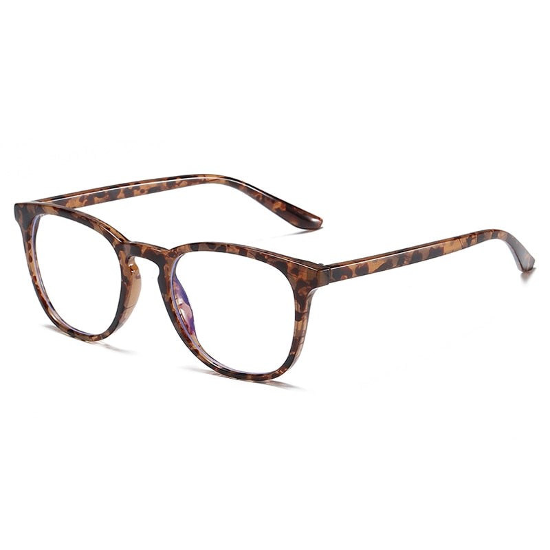 oculos quito anti luz azul leopardo escuro perfil