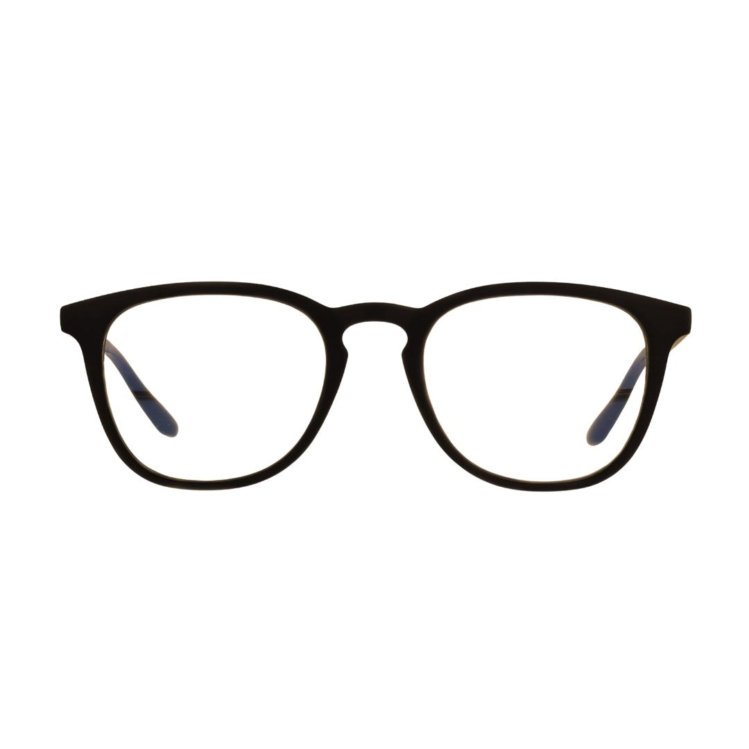 oculos quito anti luz azul preto fosco frente