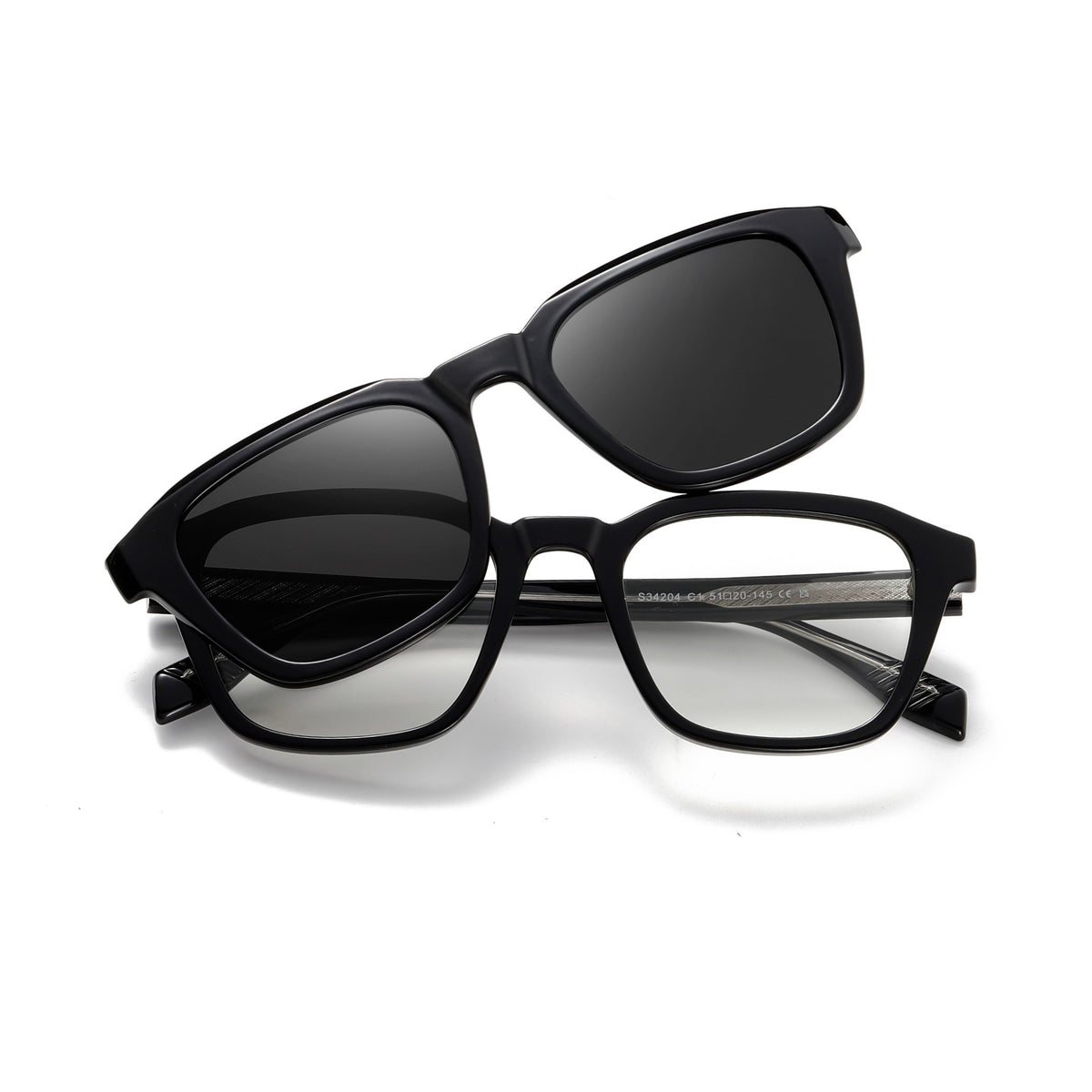 oculos soren clip on preto frente