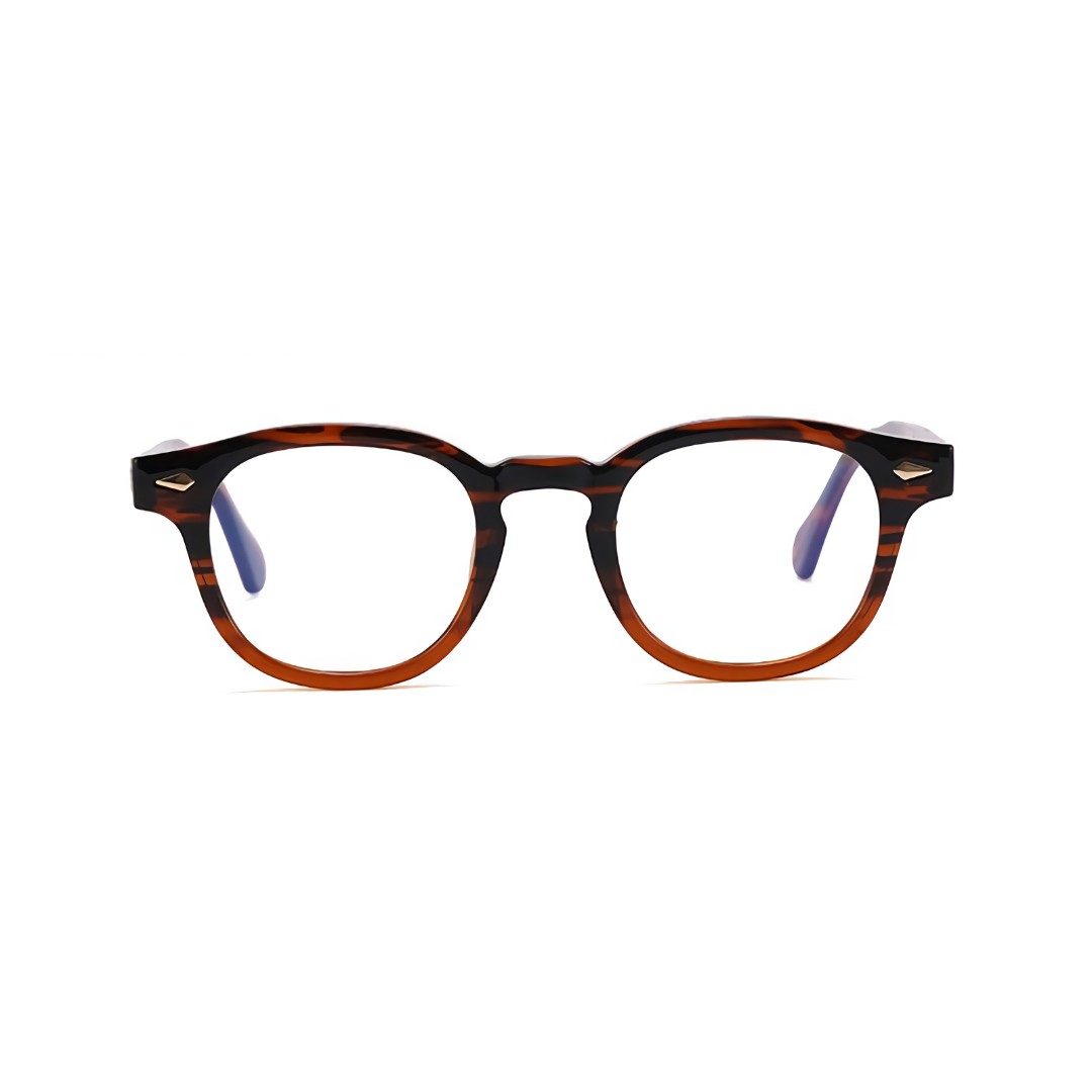 oculos wallis anti luz azul marrom frente